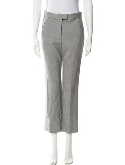 Pre-owned Entire Studios Wool Straight Leg Pants In Gray