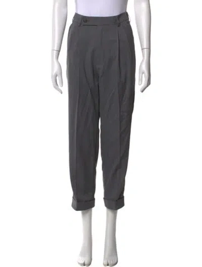 Pre-owned Entire Studios Wool Straight Leg Pants W/ Tags In Gray