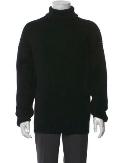 Pre-owned Entire Studios Wool Turtleneck Pullover In Black
