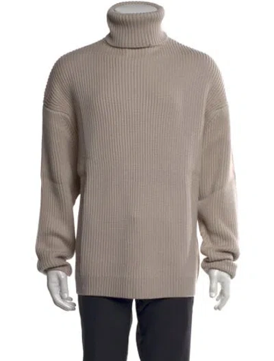 Pre-owned Entire Studios Wool Turtleneck Pullover In Neutral