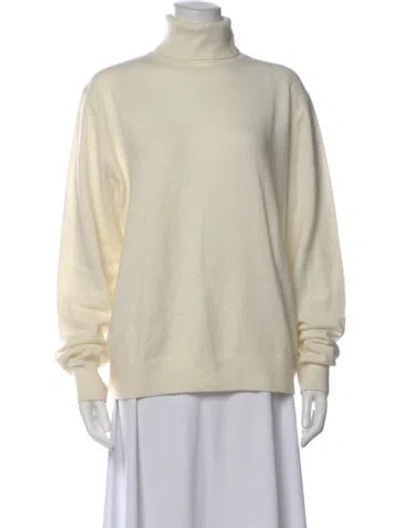 Pre-owned Entire Studios Wool Turtleneck Sweater In Neutrals