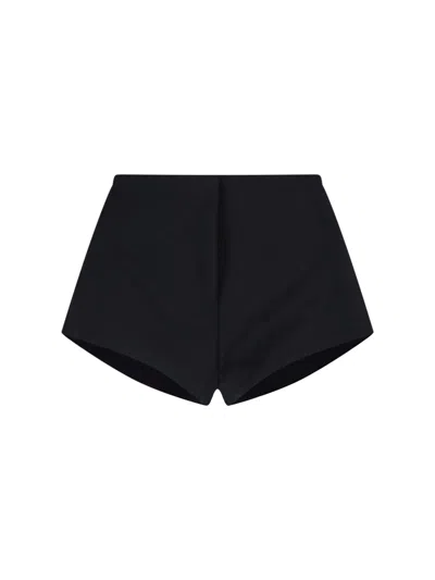 Entire Studios Wool-blend Shorts In Black
