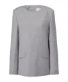 Entire Studios Wool-blend Top In Gray