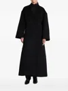Entire Studios Wrap-front Double-breasted Coat In Black