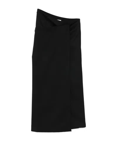 Entire Studios Wrap Skirt In Black