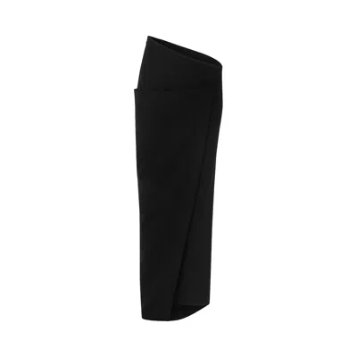 Pre-owned Entire Studios Wrap Skirt 'black Wool' | Women's Size S