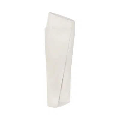 Pre-owned Entire Studios Wrap Skirt 'fondant' | White | Women's Size Xs