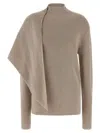 Entire Studios Wrap Sweater In Neutral