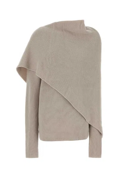Entire Studios Wrap Sweater Soy In Beige