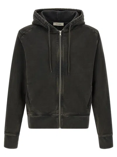 Entire Studios Oversized Zip-up Hoodie In Black