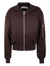 Entire Studios Cropped Broad Bomber Suiting Clothing In Brown