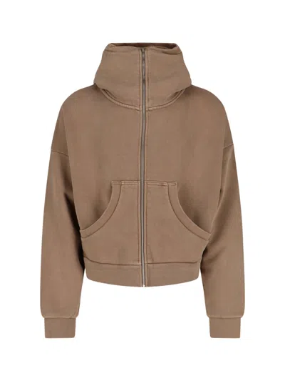 Entire Studios Zip Hoodie In Beige