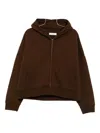 Entire Studios Zip Hoodie In Brown