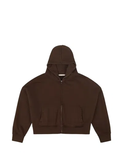 Entire Studios Zip Hoodie In Brown