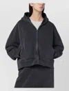 Entire Studios Zip Hoodie With Hood And Long Sleeves In Black
