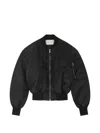 Entire Studios Nylon Bomber Jacket Puffer Jackets Black In Black