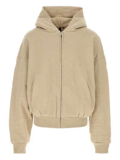 Entire Studios Beige Cotton Thermal Sweatshirt In Neutral