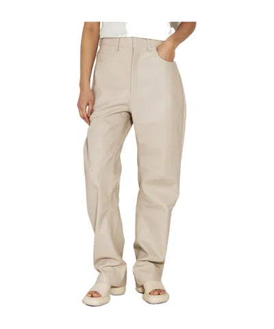 Entire Studios Zipper Detail Casual Pants In Brown