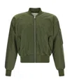 Entire Studios Nylon Bomber Jacket Puffer Jackets Green In Green