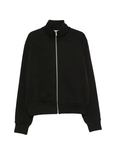 Entire Studios Zip-up Cotton Sweatshirt In Black