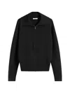 Entire Studios Relaxed Zip-up Knitted Jacket In Black