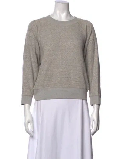 Pre-owned Entireworld Crew Neck Long Sleeve Sweatshirt In Grey
