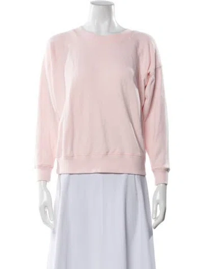 Pre-owned Entireworld Crew Neck Long Sleeve Sweatshirt In Pink