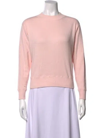 Pre-owned Entireworld Crew Neck Long Sleeve Sweatshirt In Pink