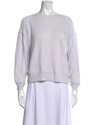 Pre-owned Entireworld Crew Neck Long Sleeve Sweatshirt In White