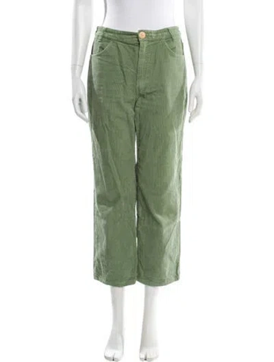 Pre-owned Entireworld Wide Leg Pants In Green
