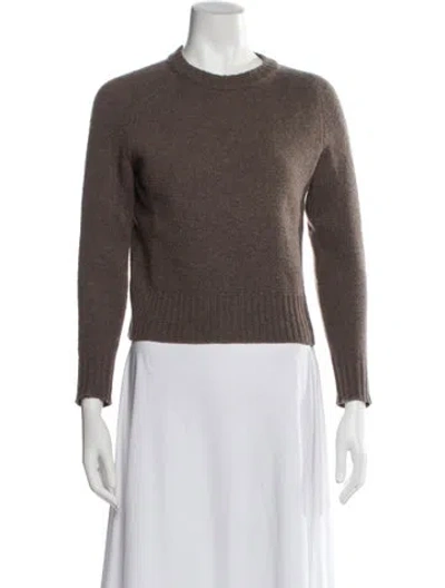 Pre-owned Entireworld Wool Crew Neck Sweater In Brown