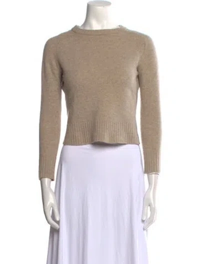 Pre-owned Entireworld Wool Scoop Neck Sweater In Neutral