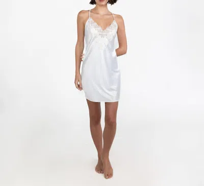 Entos Luxury Satin Night Gown Colette In White