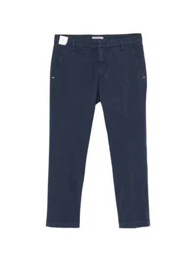 Entre Amis Belt-loop Trousers In Blue