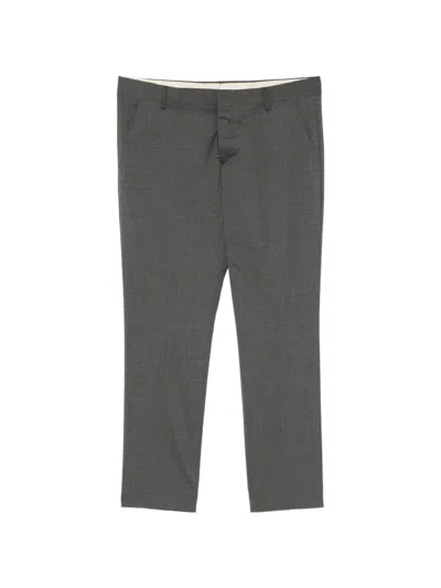 Entre Amis Belt-loops Welt-pockets Trousers In Gray