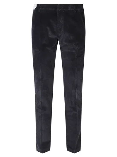 Entre Amis Cotton Trousers In Blue