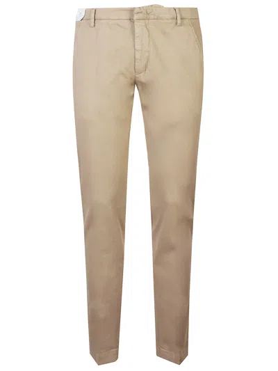 Entre Amis Cotton Trousers In Brown