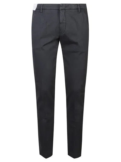 Entre Amis Cotton Trousers In Gray