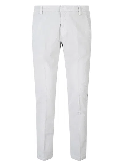 Entre Amis Cotton Trousers In White