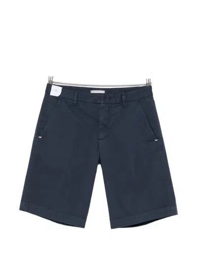 Entre Amis Danubio Belt-loop Shorts In Blue