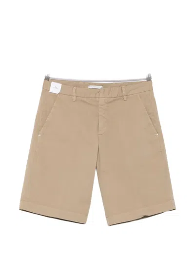 Entre Amis Danubio Belt-loop Shorts In Brown