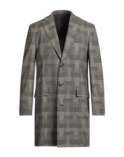 Entre Amis Man Coat Sage Green Size 40 Wool, Elastane