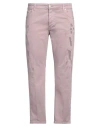Entre Amis Man Jeans Antique Rose Size 42 Cotton, Elastane In Pink