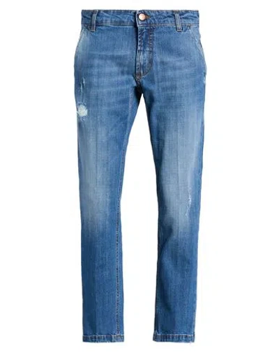 Entre Amis Man Jeans Blue Size 32 Cotton, Elastane