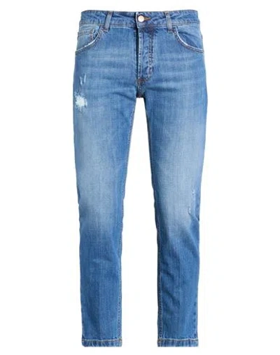 Entre Amis Man Jeans Blue Size 32 Cotton, Elastane