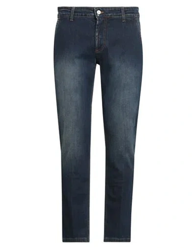 Entre Amis Man Jeans Blue Size 35 Cotton, Elastane