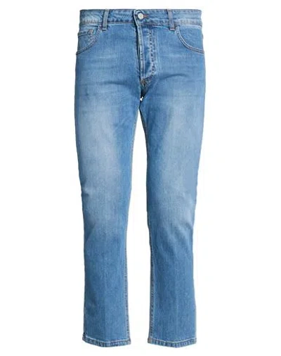 Entre Amis Man Jeans Blue Size 38 Cotton, Elastane