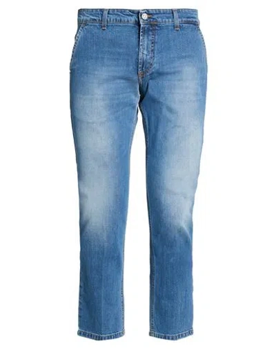 Entre Amis Man Jeans Blue Size 42 Cotton, Elastane