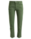 Entre Amis Man Jeans Green Size 34 Cotton, Elastane In Green