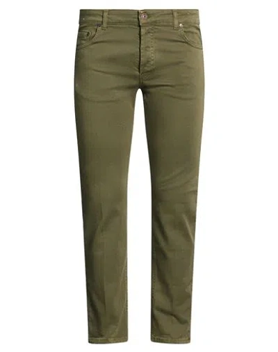 Entre Amis Man Jeans Military Green Size 38 Cotton, Elastane